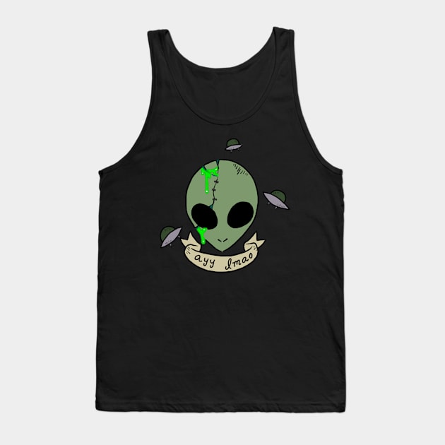 Ayy Lmao Tank Top by XephKid